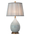 Fine Asianliving Lampada da Tavolo Cinese in Porcellana con Paralume Dipinta a Mano L25xP25xA78cm