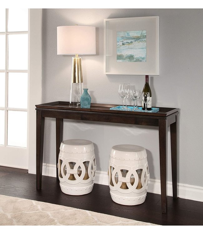 Keramische Kruk Coin Wit Handgemaakt D32xH43cm