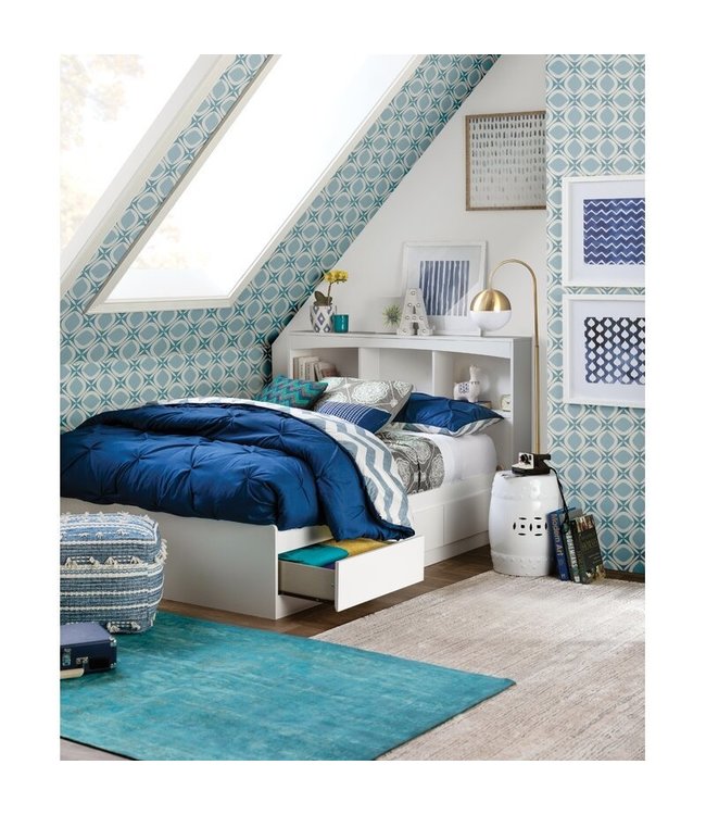 Ceramic Garden Stool Porcelain Asian Style White D33xH46cm