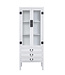 Librerí­a Estanterí­a China Puerta de Vidrio Negra A70xP40xA182cm