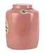 Chinese Ginger Jar Pink "Tea" Hand-painted W12xH28cm