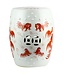 Tabouret en Porcelaine Céramique Chinois Lion Gardien Chinois Diam33xH45cm