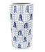 Porte-parapluie en Céramique Caractères Chinois L25xH47cm