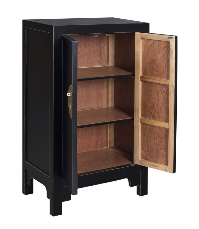 Armadio Cinese Onice Nero - Orientique Collezione L70xP40xA120cm