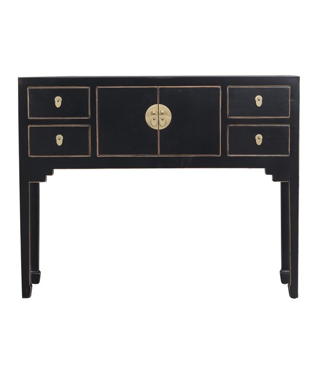 Chinese Console Table Onyx Black - Orientique Collection W100xD26xH80cm