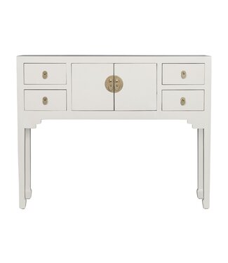 Fine Asianliving Tavolo Consolle Cinese Moonshine Grigio - Orientique Collezione L100xP26xA80cm