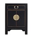 Chinese Bedside Table Onyx Black - Orientique Collection L42xW35xH60cm