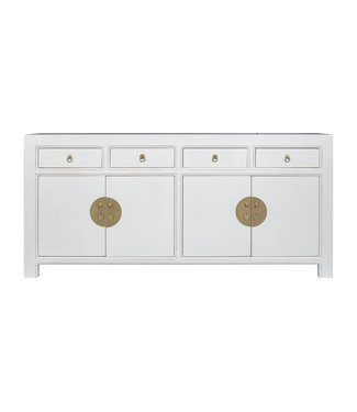 Fine Asianliving Chinese Dressoir Sneeuw Wit - Orientique Collectie B180xD40xH85cm