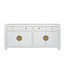 Fine Asianliving Chinese Dressoir Sneeuw Wit - Orientique Collectie B180xD40xH85cm