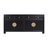 Fine Asianliving PREORDER WEEK24 Chinese Sideboard Onyx Black - Orientique Collection L180xW40xH85cm