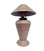 Bamboo Table Lamp Spiral Handmade Brown D40xH65cm