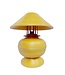 Lampe de Table en Bambou Spirale Fait Main Jaune 37x37x40cm