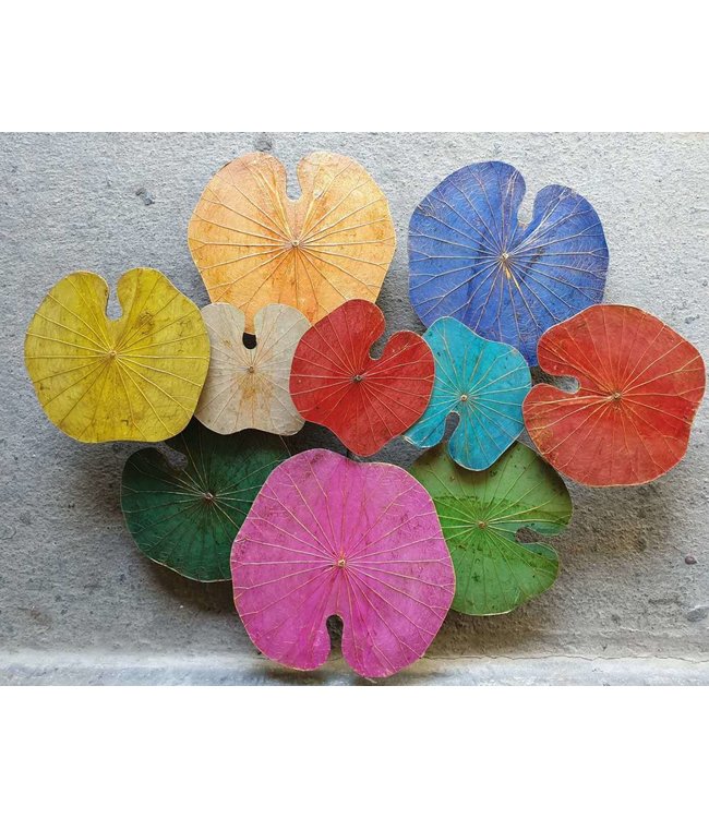 Echt Lotus Wanddecoratie Duurzame Wall Art 3D Multicolour