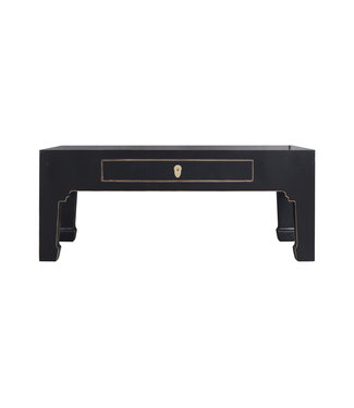 Fine Asianliving Table Basse Chinoise Onyx Noir - Orientique Collection L110xP60xH45cm