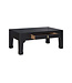 Chinesischer Couchtisch Onyx Schwarz - Orientique Kollektion B110xT60xH45cm