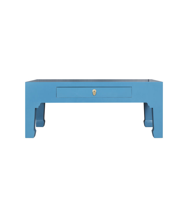 Table Basse Chinoise Bleu Ciel - Orientique Collection L110xP60xH45cm