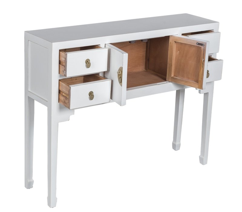 Chinese Console Table Snow-white - Orientique Collection W100xD26xH80cm