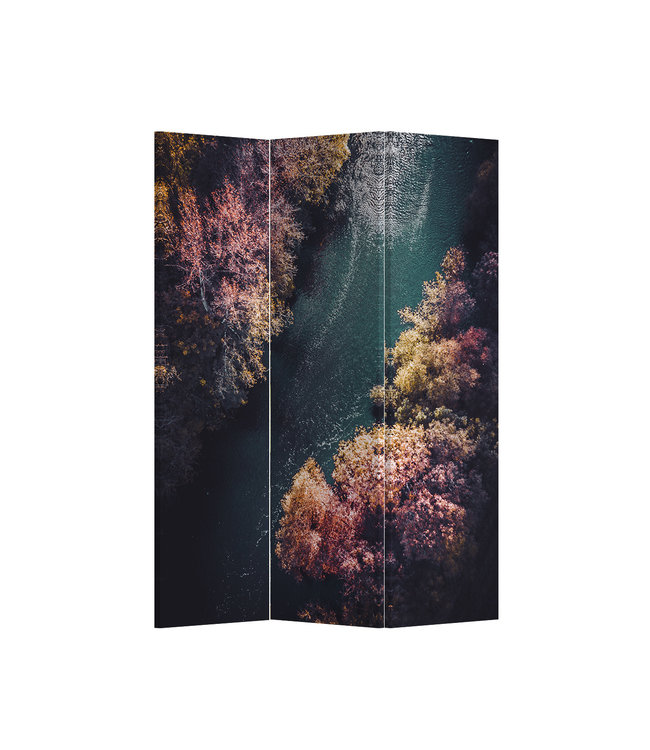 Room Divider Privacy Screen 3 Panel W120xH180cm River Forest