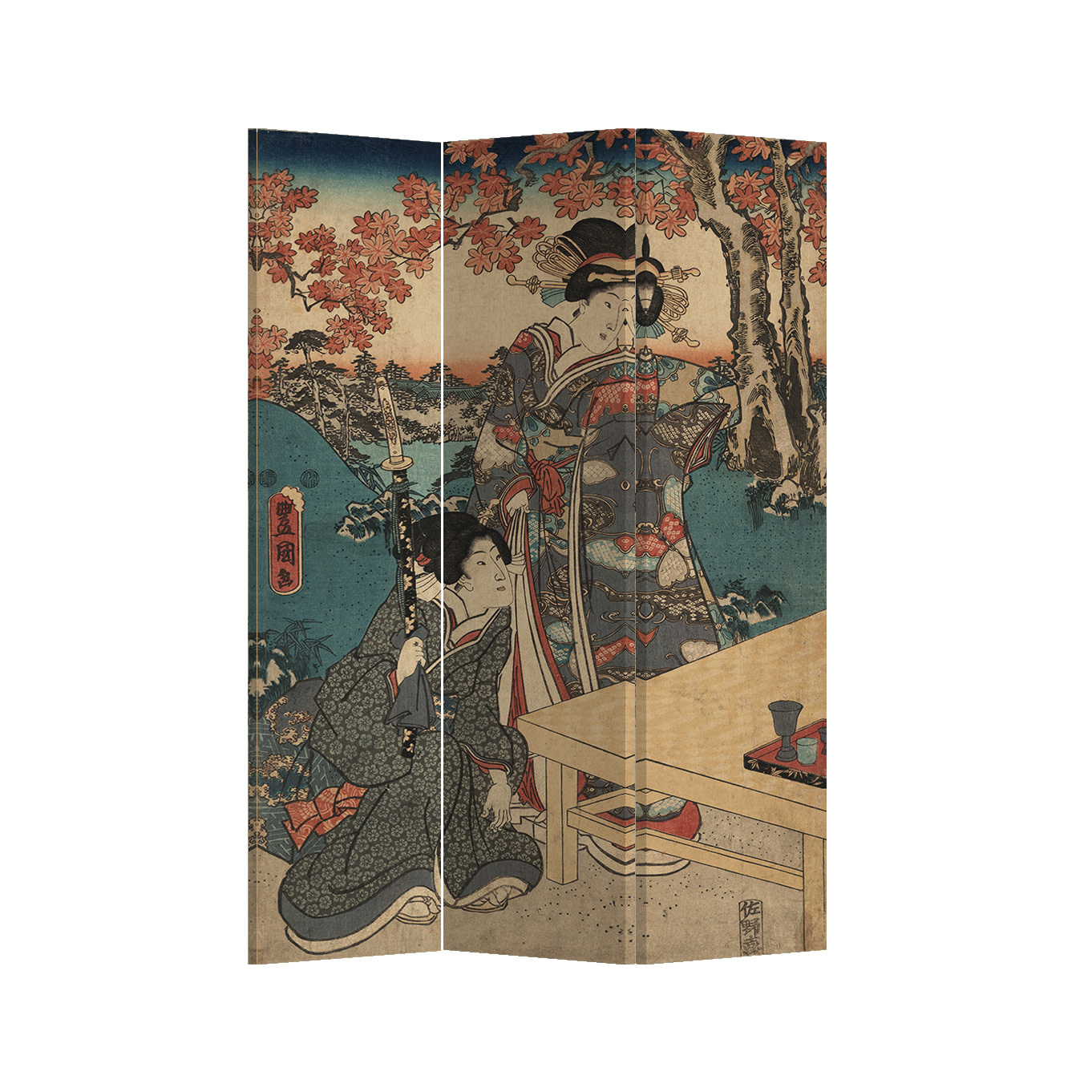 Paravento Giapponese Fine Asianliving In Legno E Carta Shoji – 135x180 Cm, Pieghevole, Divisorio Zen Naturale