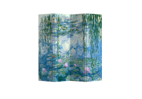Fine Asianliving Room Divider L160xH180cm Water Lilies Claude Monet