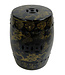 Ceramic Garden Stool Dragon Black B33xH45cm