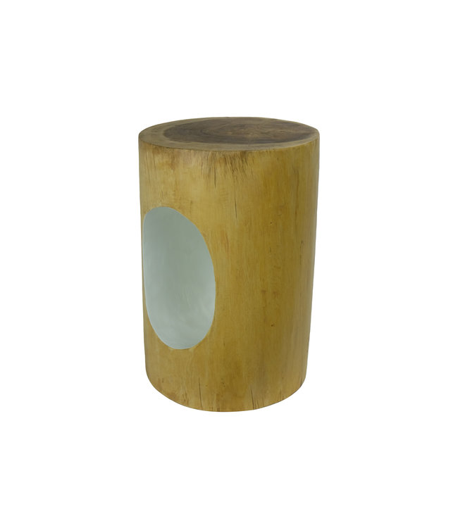 Kruk Mangohout Handgemaakt in Thailand Naturel Wit