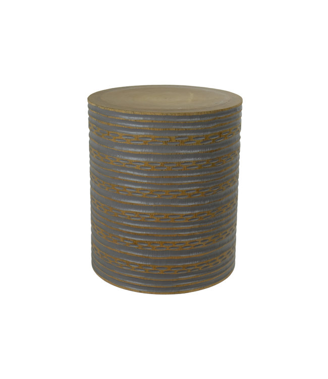 Stool Mango Wood Handmade in Thailand Grey W36xH41xD36