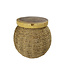 Handbraided Jute Stool with Wooden Top and Storage Space Handmade in Thailand 40x45cm