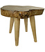 Side Table Solid Mango Wood Handmade in Thailand Natural