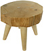 Table basse tronc d'arbre en bois de manguier massif de Thaïlande