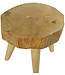 Table basse tronc d'arbre en bois de manguier massif de Thaïlande
