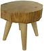 Table basse tronc d'arbre en bois de manguier massif de Thaïlande
