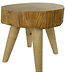 Table basse tronc d'arbre en bois de manguier massif de Thaïlande