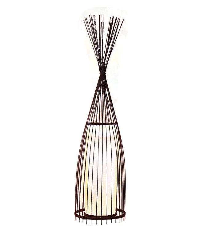 Lampadaire en Bambou - James L40xP40xH150cm