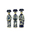 Estatuilla de Porcelana De La Emperatriz China, Tres Concubinas, Estatuas de La Dinastía Qing, Juego Hecho a Mano/3