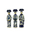 Fine Asianliving Chinese Keizerin Porselein Beelden Handmade Set/3