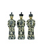 Estatuilla de Porcelana Del Emperador Chino, Estatuas De La Dinastía Qing de Tres Generaciones, Juego Hecho a Mano/3 An12xP10xAl42cm