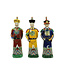 Fine Asianliving Figurine en Porcelaine de l'Empereur Chinois Trois Générations Ensemble de Statues de La Dynastie Qing/3 L12xP10xH42cm