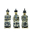 Chinese Emperor Porcelain Figurine Three Generations Qing Dynasty Statues Blue and White Set/3