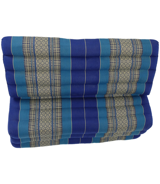 Coussin Thaïlandais Triangulaire Matelas 3 Parties XXXL 80x190x7cm Océan Bleu