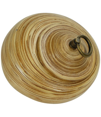 Fine Asianliving Thaise Pot Met Deksel Bamboe 8 inch Handgemaakt in Thailand Naturel