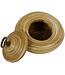 Thaise Pot Met Deksel Bamboe 8 inch Handgemaakt in Thailand Naturel