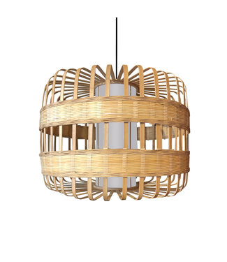 Fine Asianliving Lampe á Suspension en Bambou Fait Main - Belinda L50xP50xH40cm