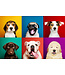 Funny Dogs Digitalprint 80x120cm Acrylic Glass