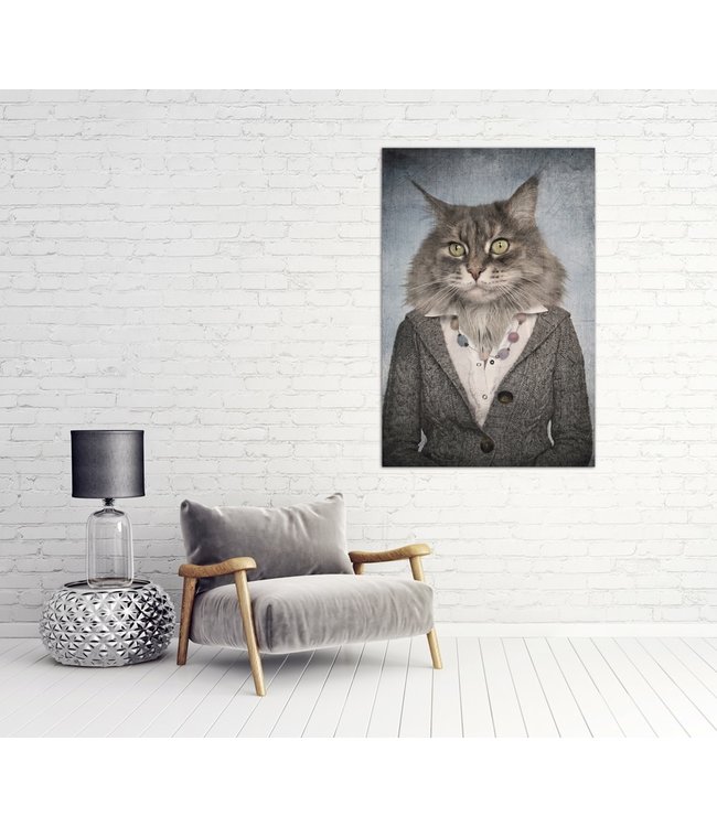 Femme-Chat Impression Numérique 80x120cm Verre Acrylique