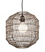 Pendelleuchte Hängelampe Seil Gesponnenes Mattschwarz D29xH22cm