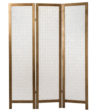 Fine Asianliving Chinese Room Divider Screen 3 Panel W135xH180cm Capiz Shells Handmade Amy Princessa