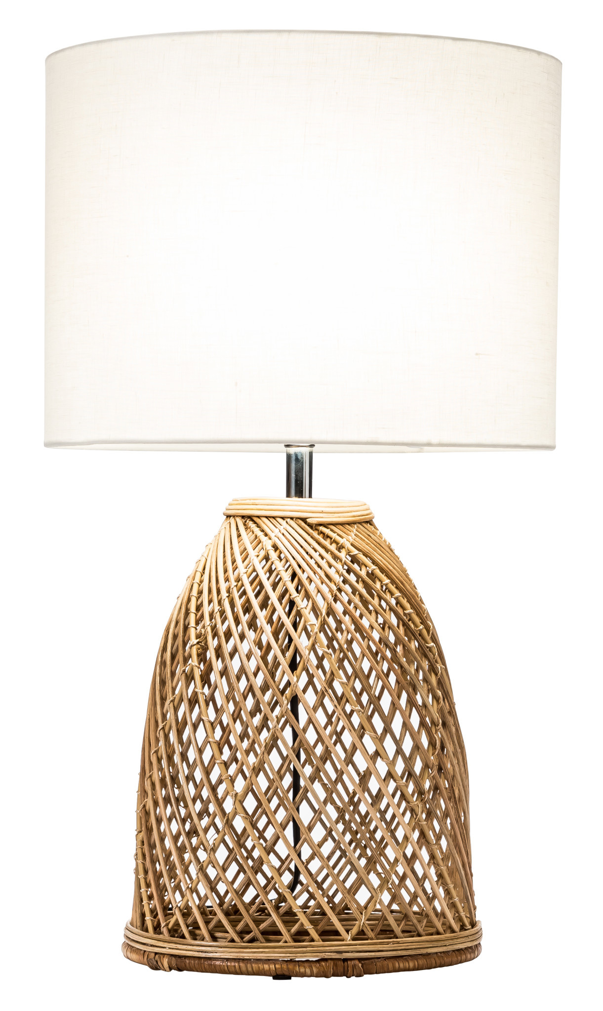 Fine Asianliving Tafellamp Wicker Handgevlochten met Jute Lampenkap - Fine Asianliving Tafellamp Wicker Handgevlochten met Jute Lampenkap -