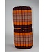 Thai Mat Rollable Mattress 200x77x4.5cm Mat Cushion Burgundy Orange