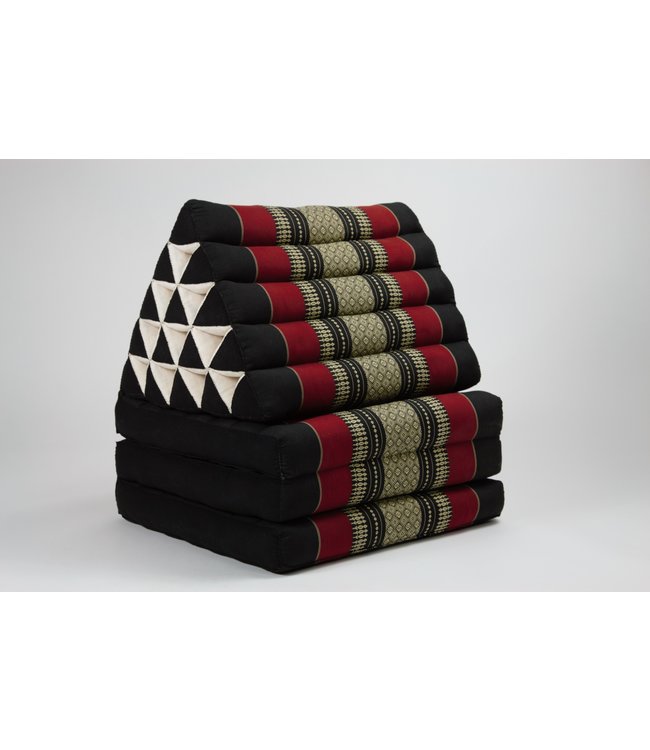 Thai Triangle Cushion Mattress Foldable XL 54x180x6cm Red